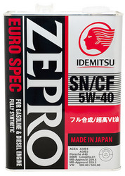 ������ �������� ����� Idemitsu Zepro Euro Spec Sn/Cf 5W40 4� ������� 1849041 - inomarca.kz