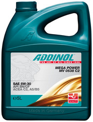 ������ �������� ����� Addinol Mega Power MV 0538 C2 5W-30, 5� ������� 4014766241252 - inomarca.kz