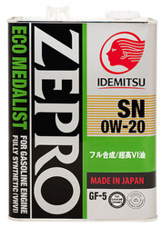������ �������� ����� Idemitsu Zepro Ecomedalist Sn/Gf-5 0W-20 4� ������� 3583041 - inomarca.kz