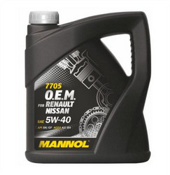 ������ �������� ����� Mannol O.E.M. for Renault Nissan 5W-40 ������� 4036021401515 - inomarca.kz