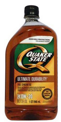������ �������� ����� Quaker state Ultimate Durability SAE 0W-20 Full Synthetic Motor Oil ������� 073102000346 - inomarca.kz