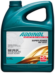������ �������� ����� Addinol Super Power MV 0537 5W-30, 4� ������� 4014766250520 - inomarca.kz
