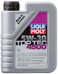 ������ �������� ����� Liqui moly Top Tec 4500 SAE 5W-30 ������� 3724 - inomarca.kz