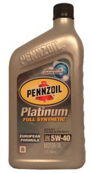 ������ �������� ����� Pennzoil Platinum European Formula 5W-40 ������� 071611917902 - inomarca.kz