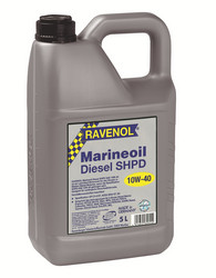 ������ �������� ����� Ravenol Marineoil DIESEL SHPD 10W40, 5� ������� 4014835629554 - inomarca.kz