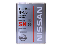 ������ �������� ����� Nissan SN Extra Save X SAE 0W-20 (4�) ������� KLAN800204 - inomarca.kz